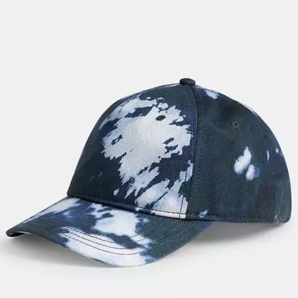 COACH Women's Black Tie Dye Print Baseball Hat